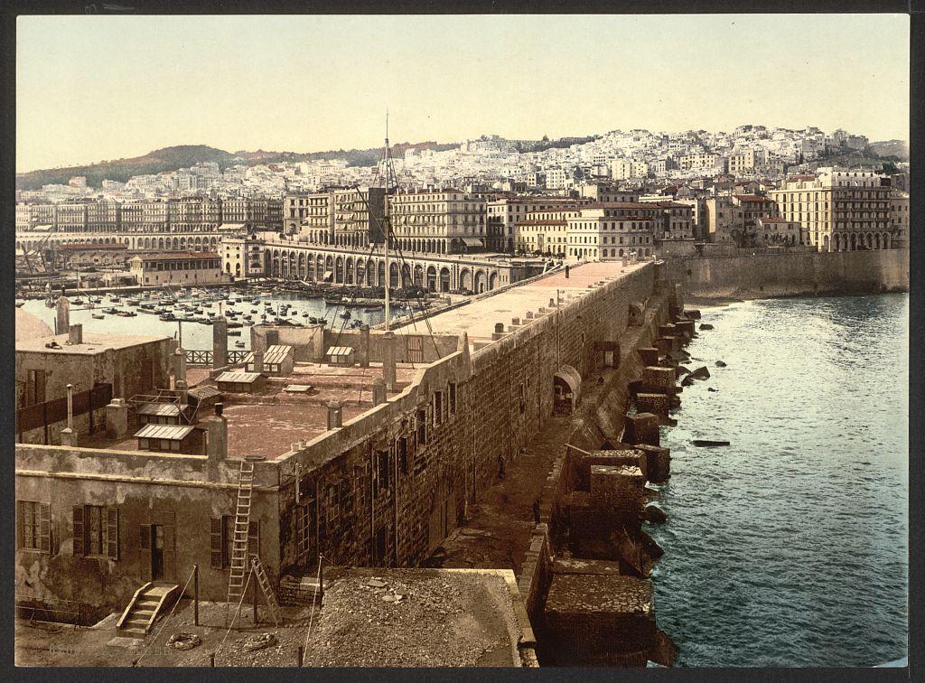 A picture of The harbor from the lighthouse, Algiers, Algeria