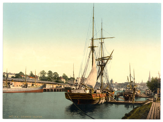A picture of The harbor, Lubeck, Germany