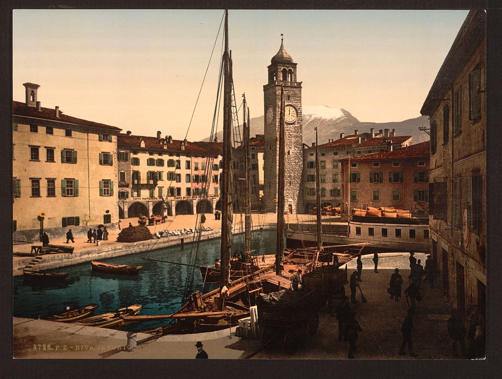 A picture of The harbor, Riva, Lake Garda, Italy