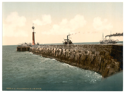 A picture of The harbor, Warnemü̈nde, Rostock, Mecklenburg-Schwerin, Germany
