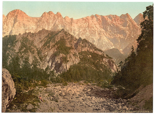 A picture of The Hochthor-group (i.e., Hochtor-group), Styria, Austro-Hungary