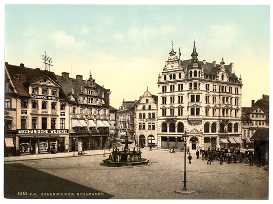 A picture of The Kohlmarkt, Brunswick (i.e., Braunschweig), Germany