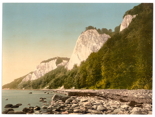 A picture of The Konigsstuhl, seen from strand, Stubbenkammer, Isle of Rugen, Germany