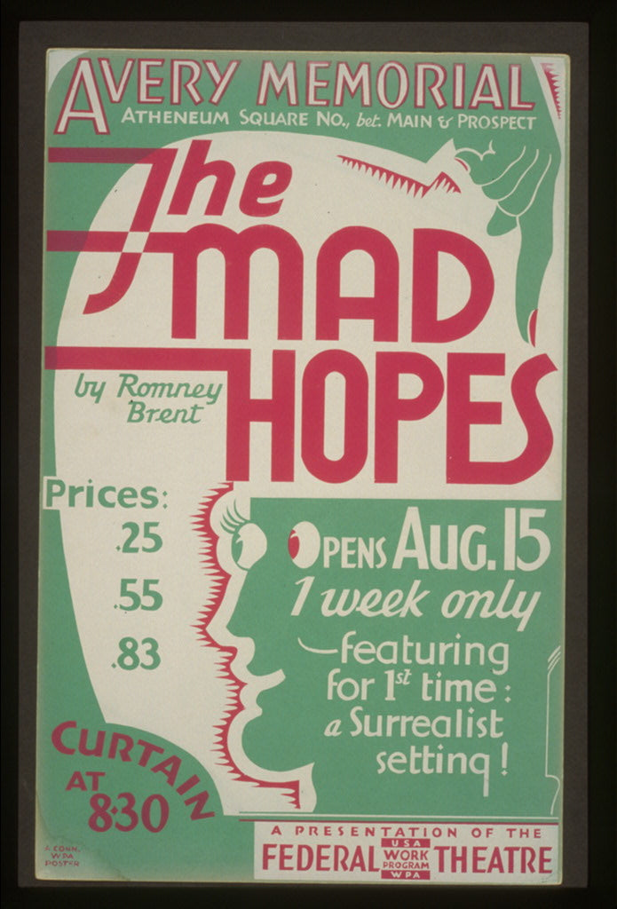 A picture of The mad hopes by Romney Brent featuring for 1st time: a Surrealist setting!