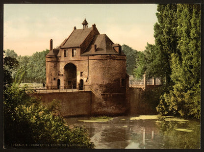 A picture of The Marechal gate, Bruges, Belgium