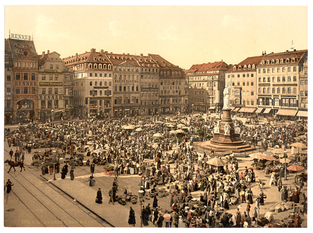 A picture of The Market, Altstadt, Dresden, Saxony, Germany