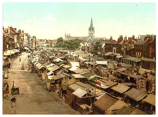 A picture of The market, Yarmouth, England