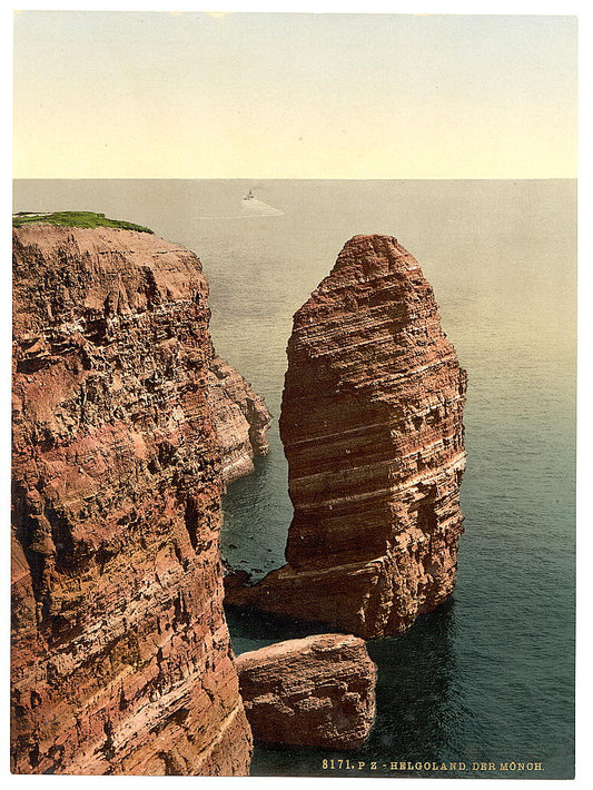 A picture of The "Monk" from above, Helgoland, Germany