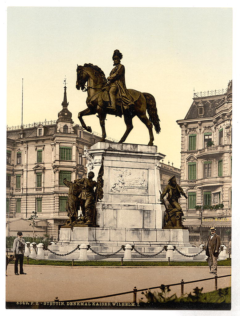 A picture of The Monument of Emperor William I, Stettin, Germany