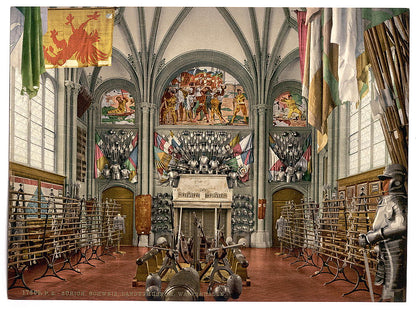 A picture of The museum, the display of armor, Zurich, Switzerland