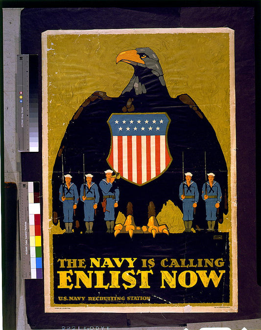 A picture of The Navy is calling--Enlist now