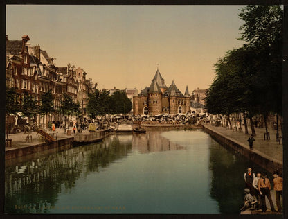 A picture of The new market and bourse (i.e. weighing house), Amsterdam, Holland