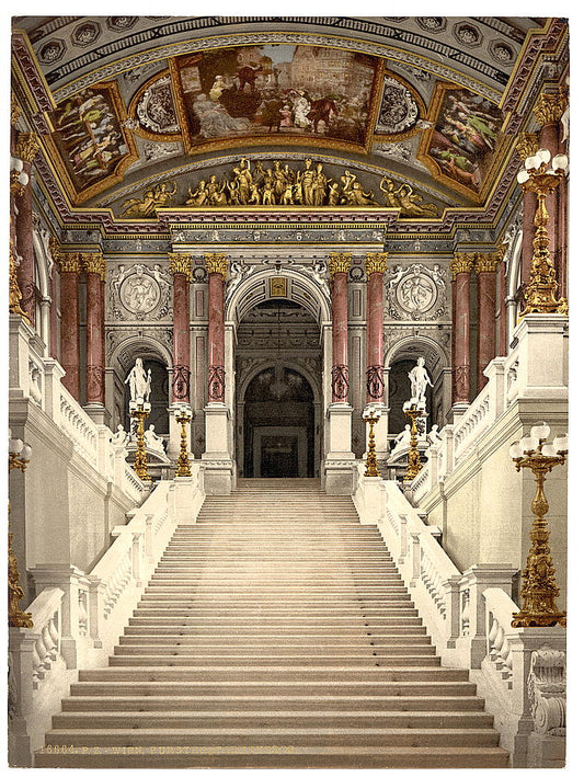 A picture of The Opera House, interior, Vienna, Austro-Hungary