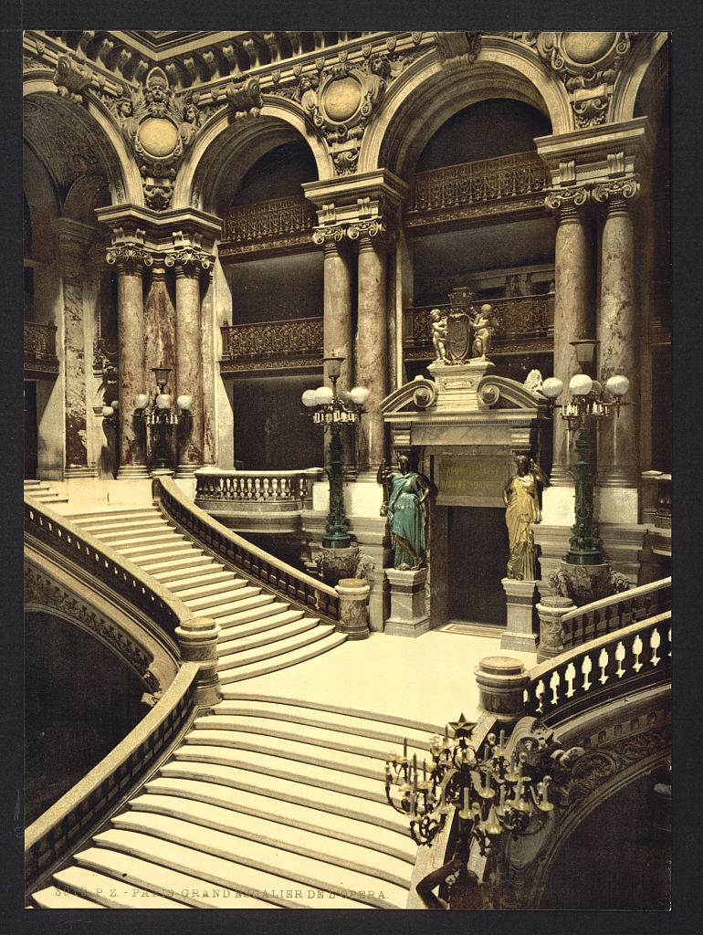 A picture of The Opera House, the grand staircase, Paris, France