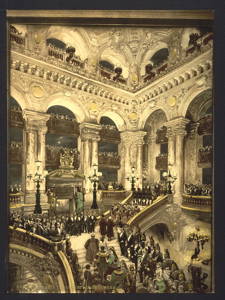 A picture of The Opera House, the inauguration of the opera, Paris, France