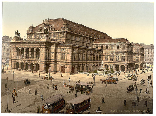 A picture of The Opera House, Vienna, Austro-Hungary