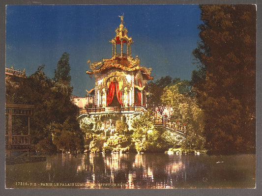 A picture of The Palace Lumineux, night, Exposition Universal, 1900, Paris, France