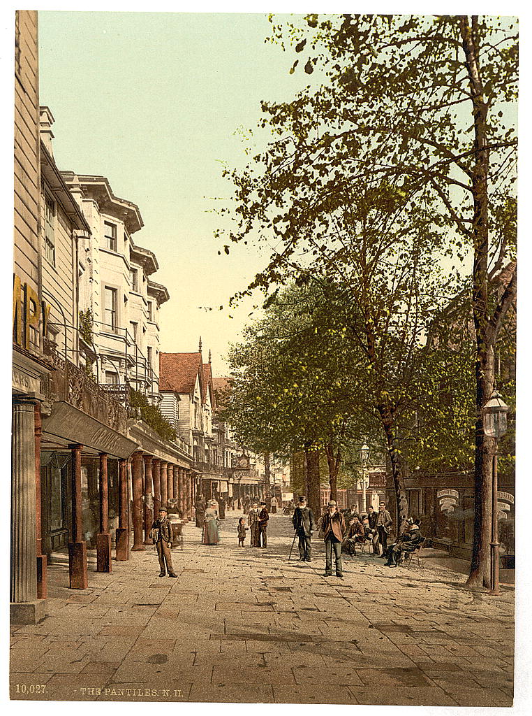 A picture of The Pantiles, looking North, Tunbridge Wells, England