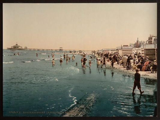 A picture of The pier and shore, Blankenberghe, Belgium