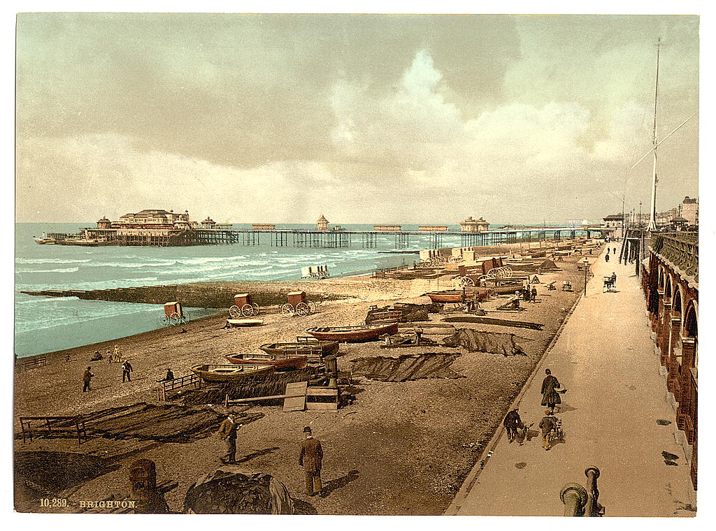 A picture of The Pier from the east, Brighton, England