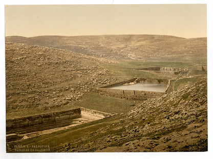 A picture of The pools of Solomon, Bethlehem, Holy Land, (i.e., Nein, Israel)