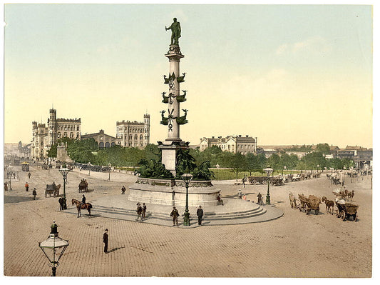 A picture of The Praterstern, Vienna, Austro-Hungary