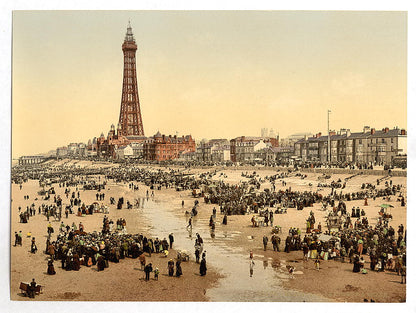 A picture of The Promenade and Tower from South Pier, Blackpool, England