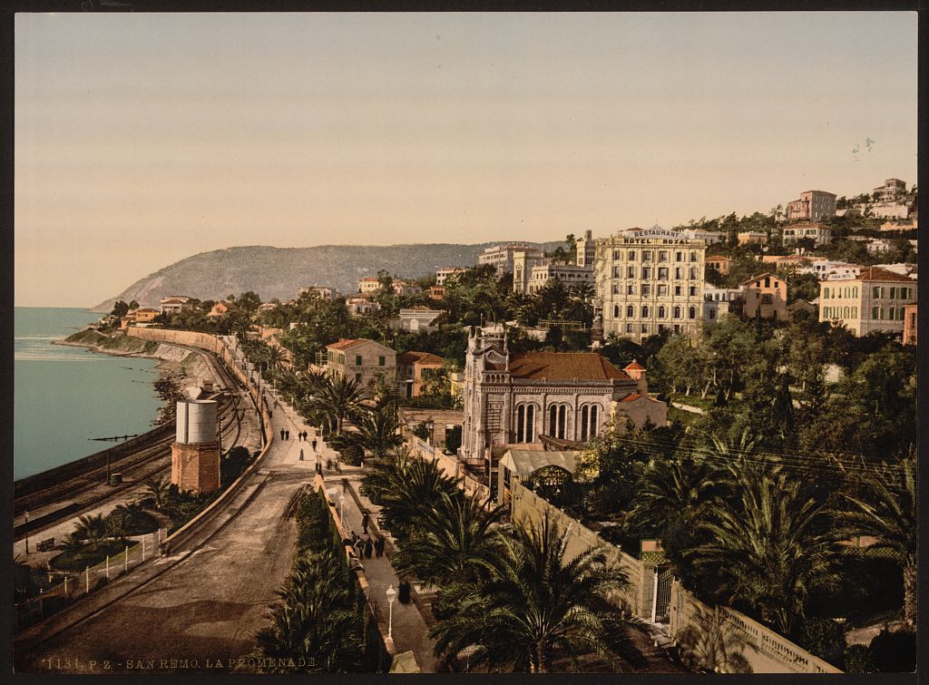 A picture of The promenade, San Remo, Riviera