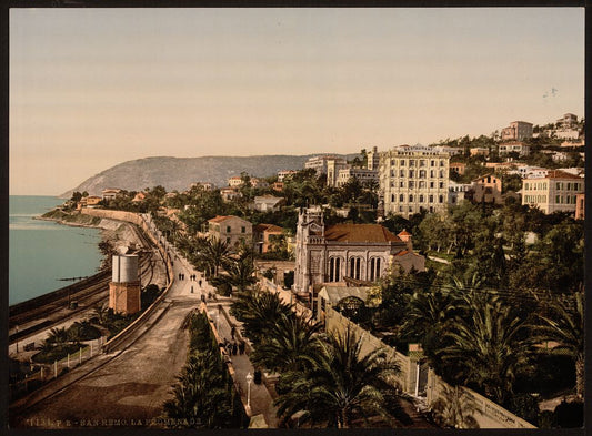 A picture of The promenade, San Remo, Riviera