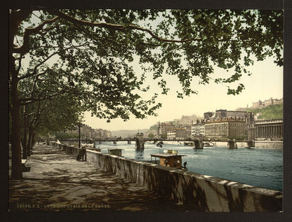 A picture of The quay of the Saône, Lyons, France