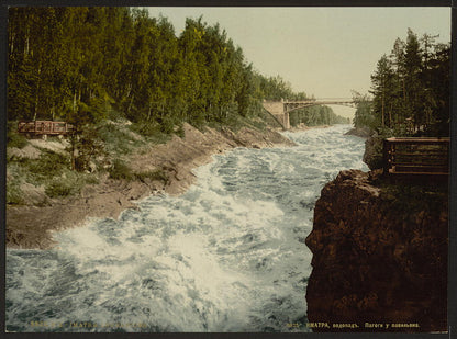 A picture of The rapids from the bridge, Imatra, Finland