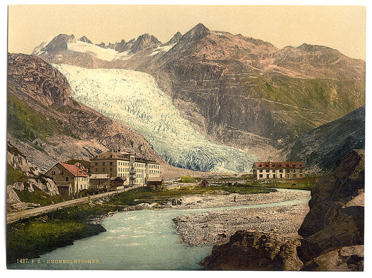 A picture of The Rhone Glacier, Glacier Hotel and Furka Road, Valais, Alps of, Switzerland