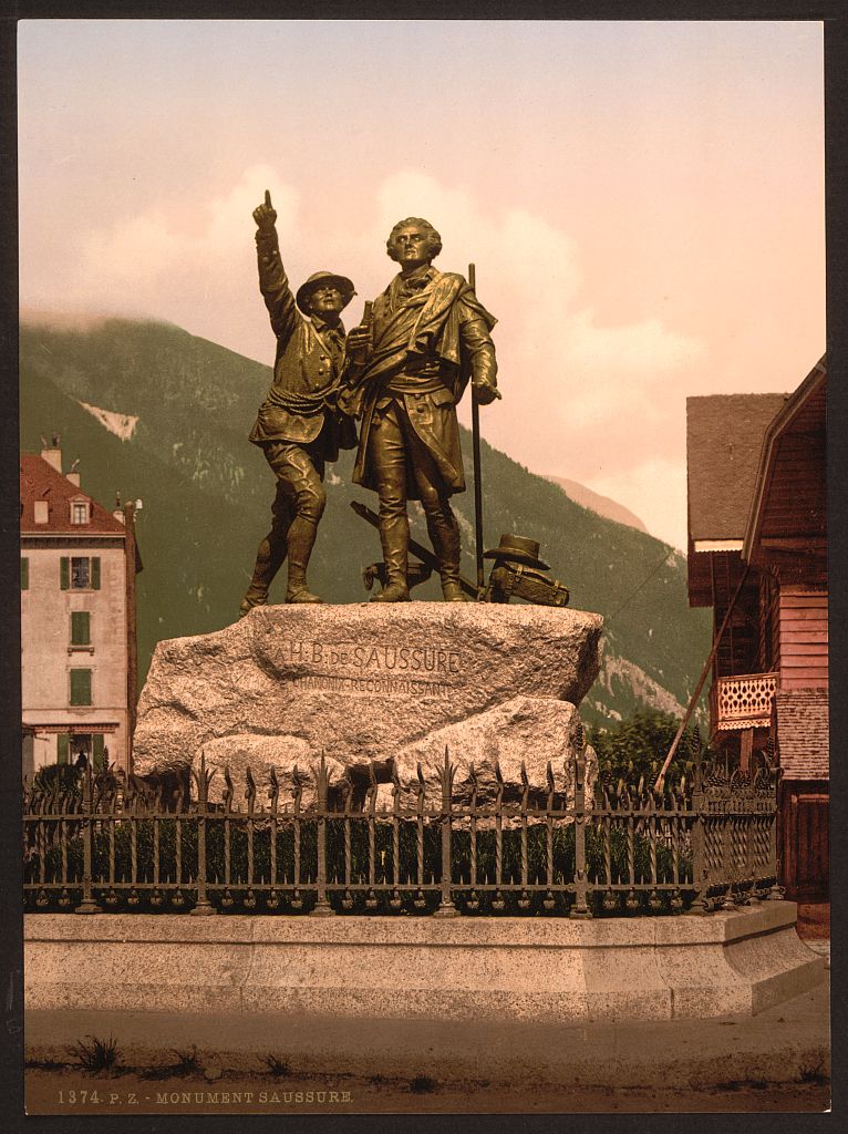 A picture of The Saussure monument of Chamonix, Chamonix Valley, France