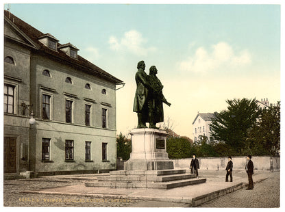 A picture of The Schiller and Goethe Monument, Weimar, Thuringia, Germany
