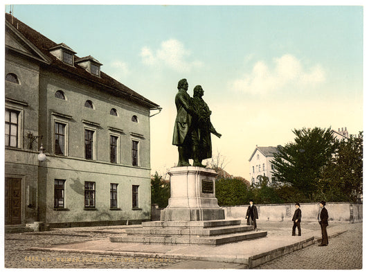 A picture of The Schiller and Goethe Monument, Weimar, Thuringia, Germany