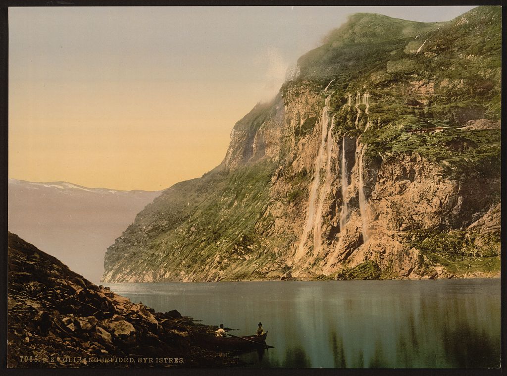 A picture of The Seven Sisters, Geiranger Fjord, Norway