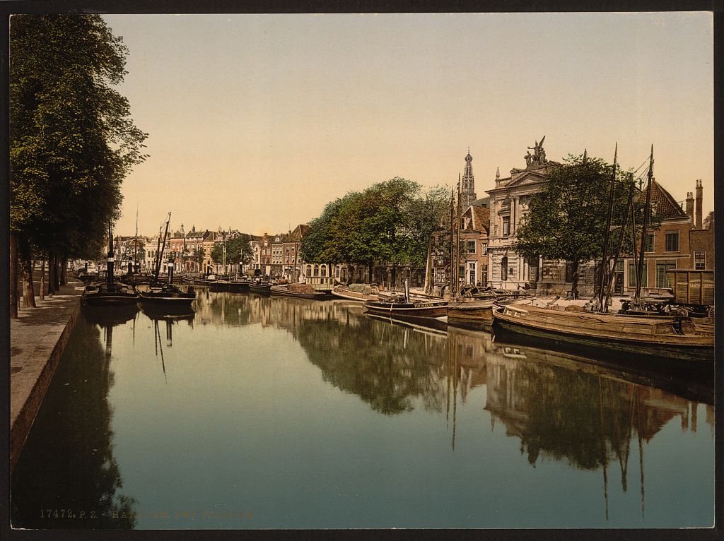 A picture of The Spaarne (river), Haarlem, Holland