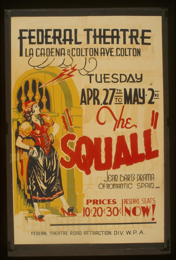 A picture of "The squall" Jean Bart's drama of romantic Spain.