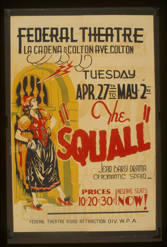 A picture of "The squall" Jean Bart's drama of romantic Spain.