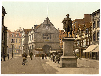 A picture of The square, Shrewsbury, England