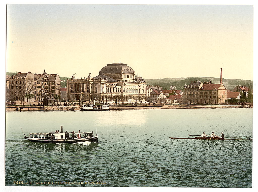 A picture of The theatre and Utoquay, Zurich, Switzerland