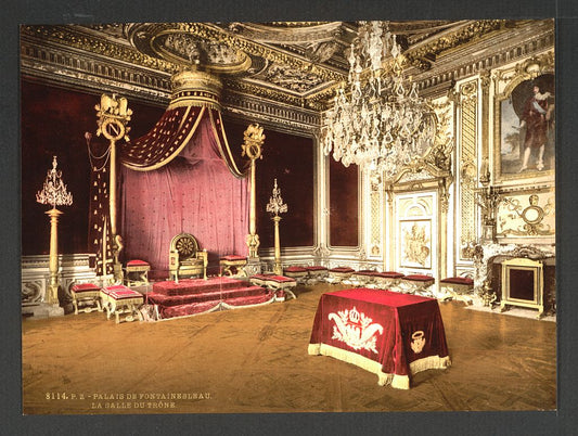 A picture of The throne room, Fontainebleau Palace, France