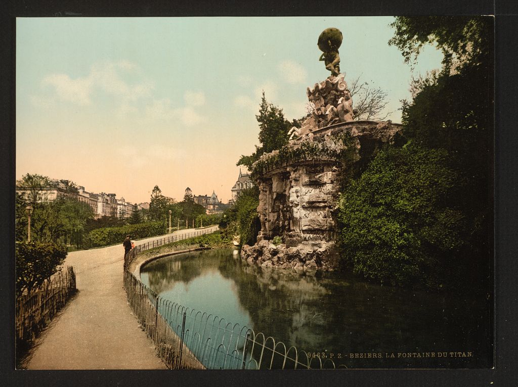 A picture of The Titon "Teuton" fountain, Béziers, France