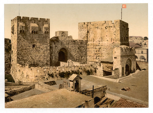A picture of The towers of David and Hippicus, Jerusalem, Holy Land