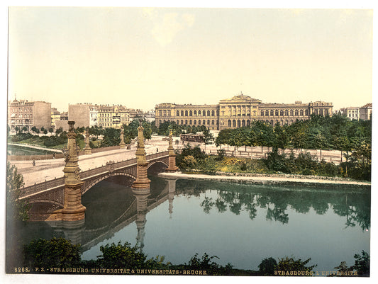 A picture of The University and bridge, Strassburg, Alsace Lorraine, Germany