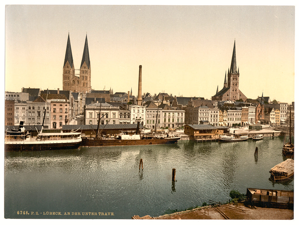 A picture of The Unter Trave, near Holsenthor, Lubeck, Germany