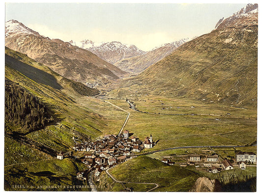 A picture of The Ursern Valley, Andermatt, Switzerland