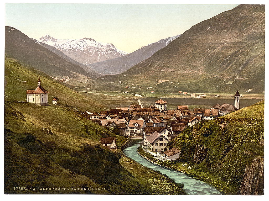 A picture of The Ursern Valley, Andermatt, Switzerland