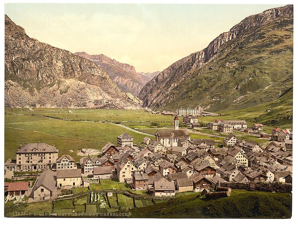 A picture of The Ursern Valley, Andermatt, Switzerland
