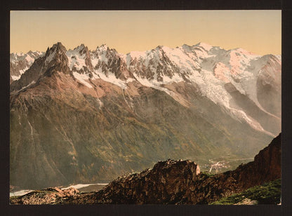 A picture of The valley of Chamonix from the Aiguille du Floria, Chamonix Valley, France